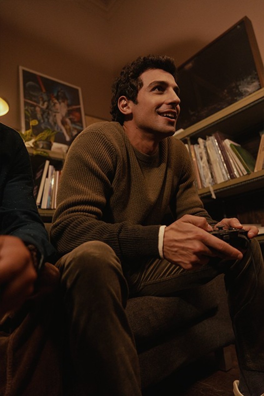 WOOL PULLOVER MIT VERLAUFSEFFEKT