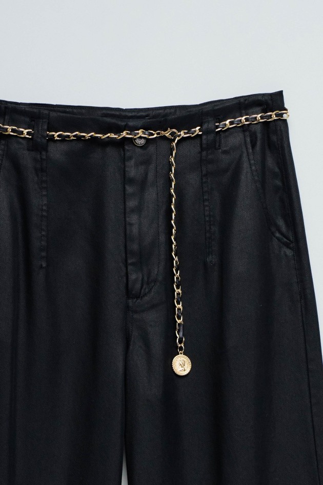 PANTALON EN LIGHTDENIM À JAMBES WIDE