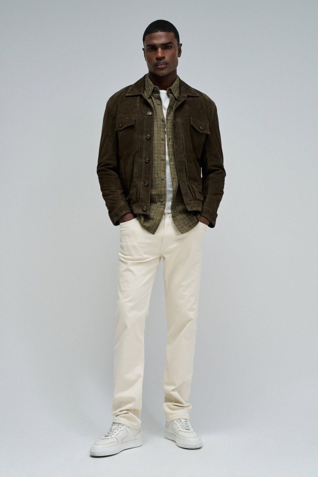 CHECKED CORDUROY SHIRT