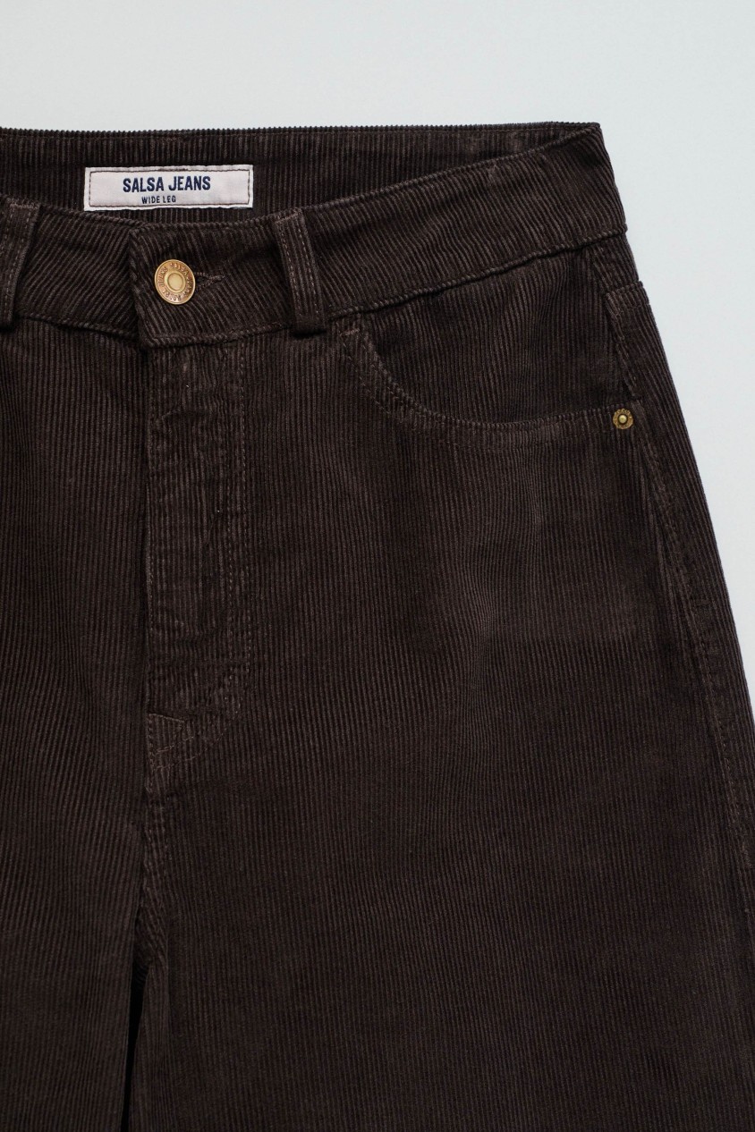 WIDE LEG JEANS AUS CORD