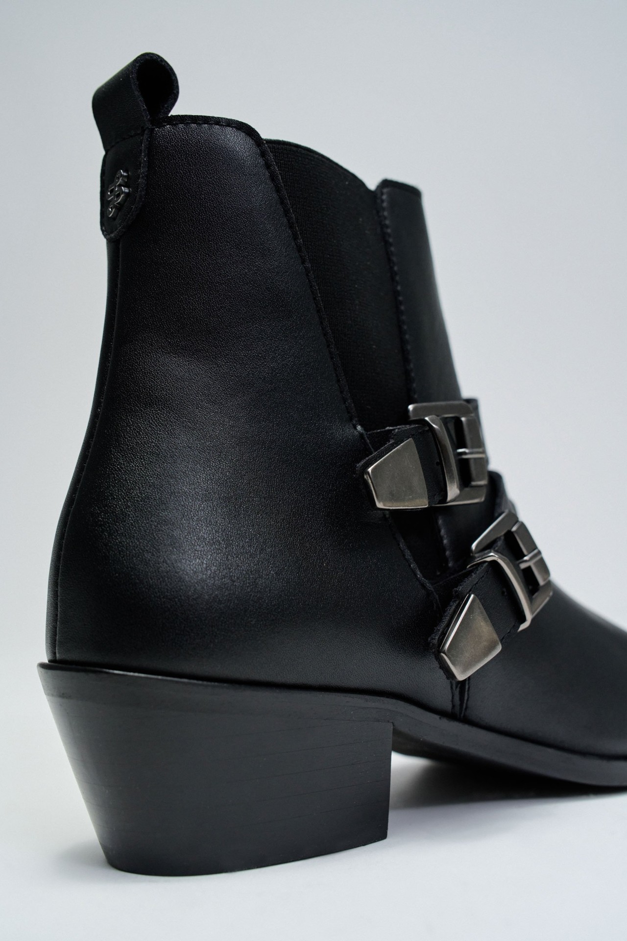 LEATHER ANKLE BOOTS