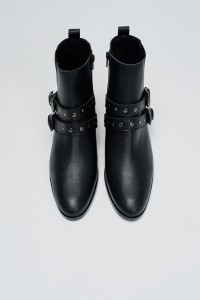 LEATHER ANKLE BOOTS