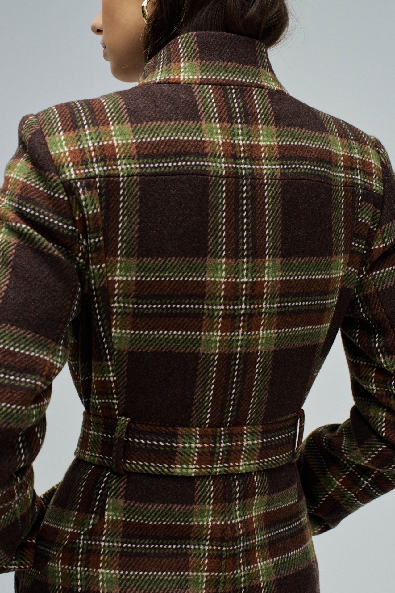 VESTE EN LAINE GRACE LONG AVEC CEINTURE