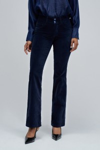 SECRET PUSH IN BOOTCUT IN VELVET JEANS