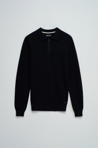 KNIT SWEATER WITH HALF ZIP