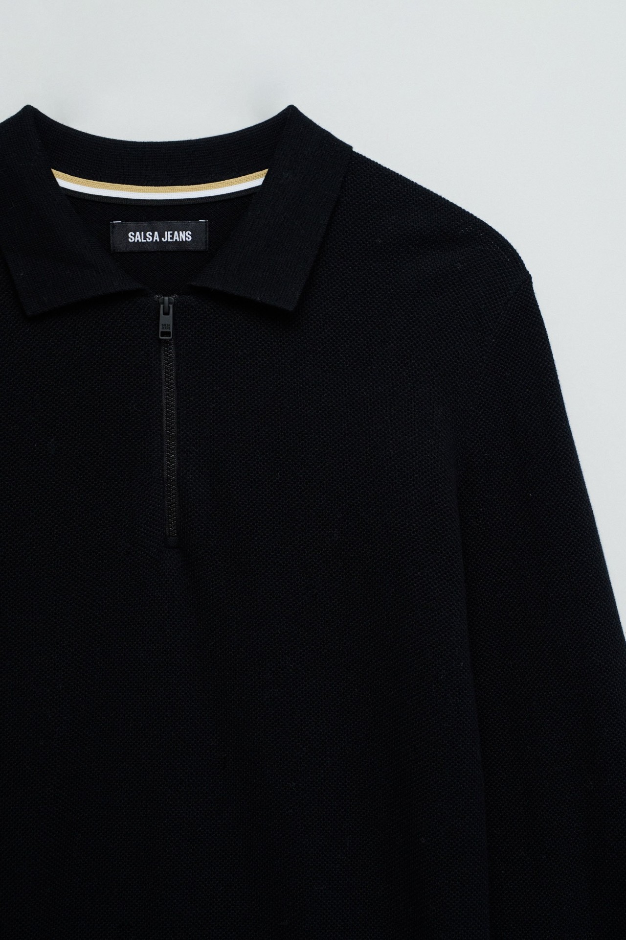 KNIT SWEATER WITH HALF ZIP