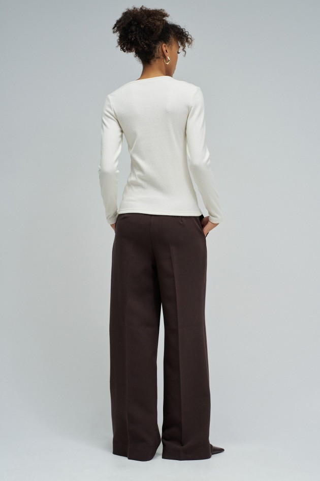 PULL EN MAILLE CÔTELÉE