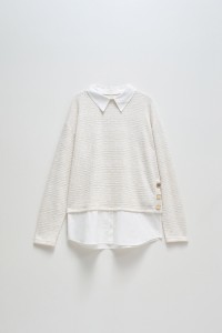 SWEATER COMBINED WITH SHIRT