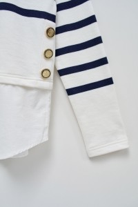 COMBINED SWEATER WITH SHIRT