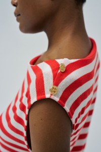 ASYMMETRIC TOP WITH STRIPES