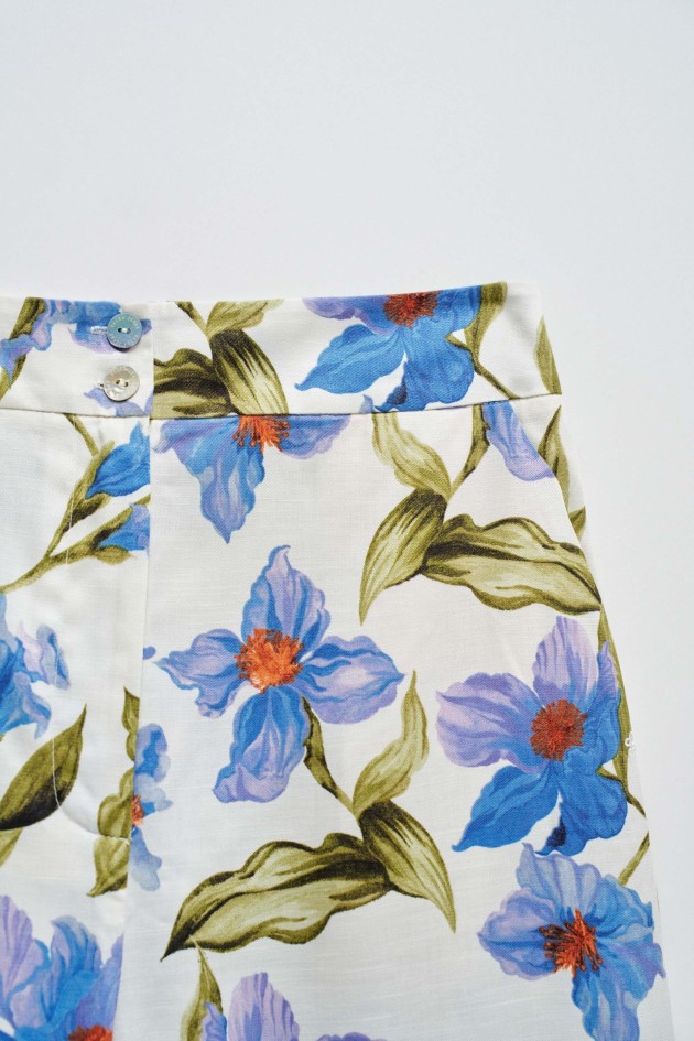 PANTALON DROIT EN TISSU