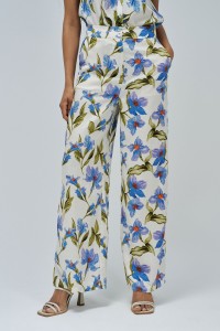 STRAIGHT TROUSERS IN FABRIC