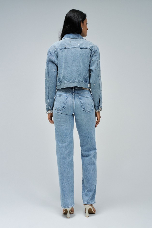 VESTE EN JEAN AVEC APPLICATIONS