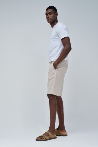 PANTALONES CORTOS CON MEZCLA DE LINO