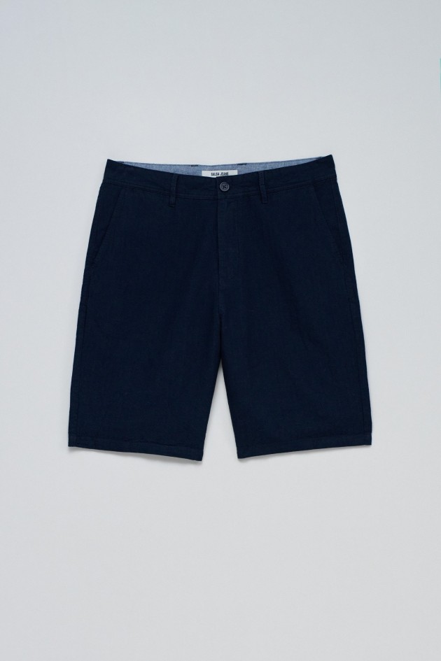 TROUSERS WITH LINEN BLEND