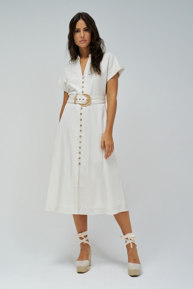 VESTIDO MIDI EN LIGHTDENIM