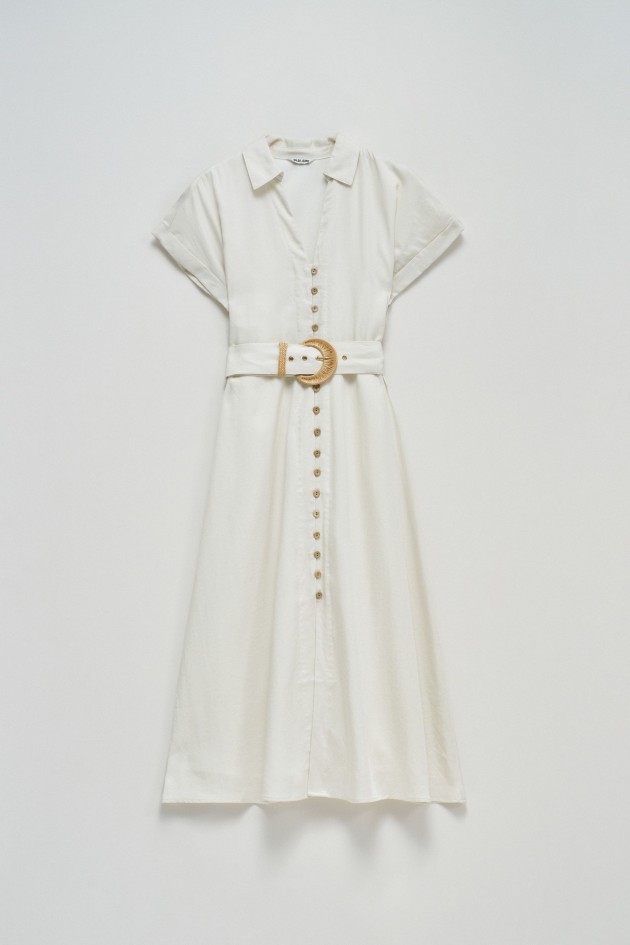 VESTIDO MIDI EN LIGHTDENIM