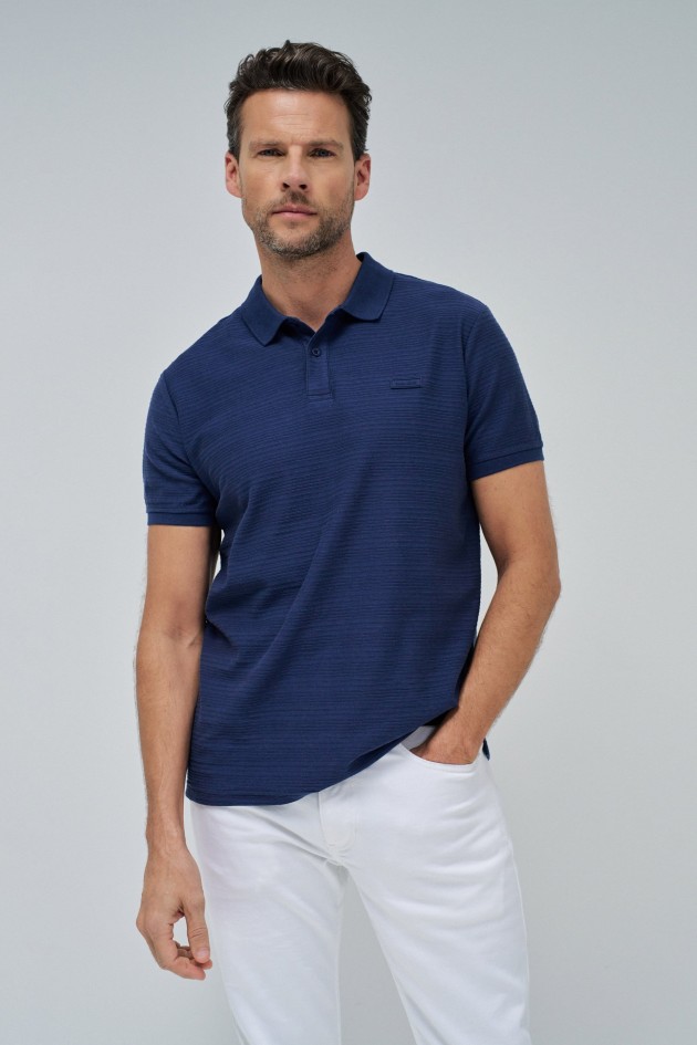 POLO AVEC TEXTURE