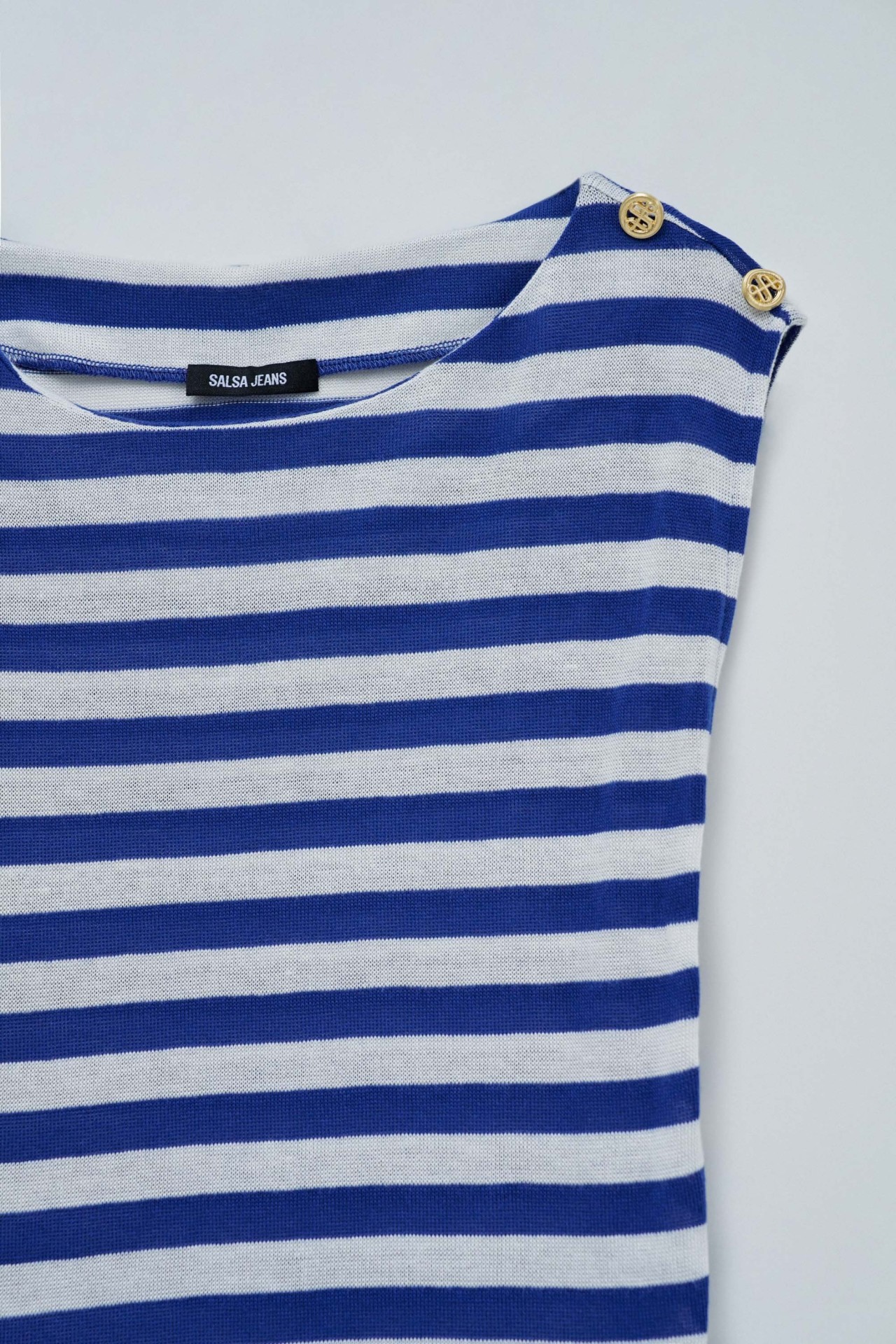 TOP ASIM�TRICO CON RAYAS