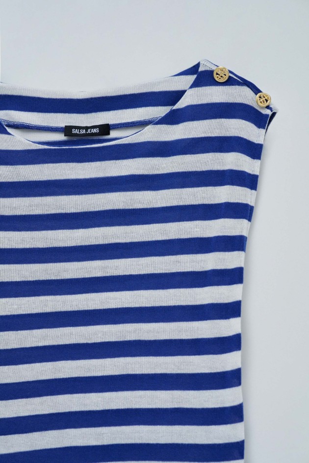 ASYMMETRIC TOP WITH STRIPES