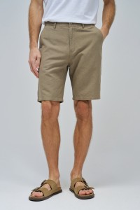 SHORTS EN MLANGE DE LIN