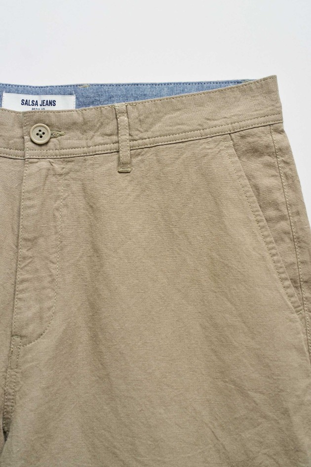 LINEN BLEND SHORTS