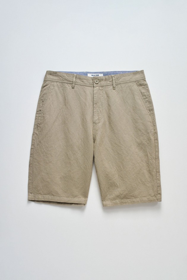 LINEN BLEND SHORTS