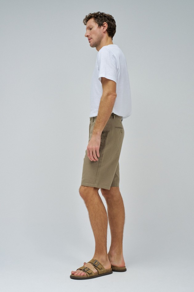 LINEN BLEND SHORTS