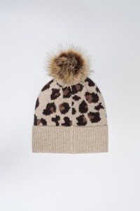 ANIMAL PRINT BEANIE