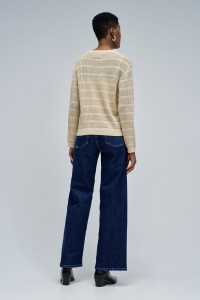 STRICKPULLOVER MIT GLANZ