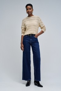 STRICKPULLOVER MIT GLANZ