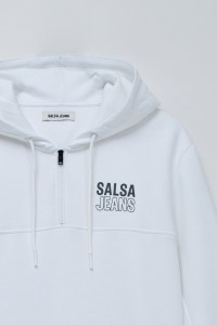 KAPUZENPULLOVER MIT REISSVERSCHLUSS