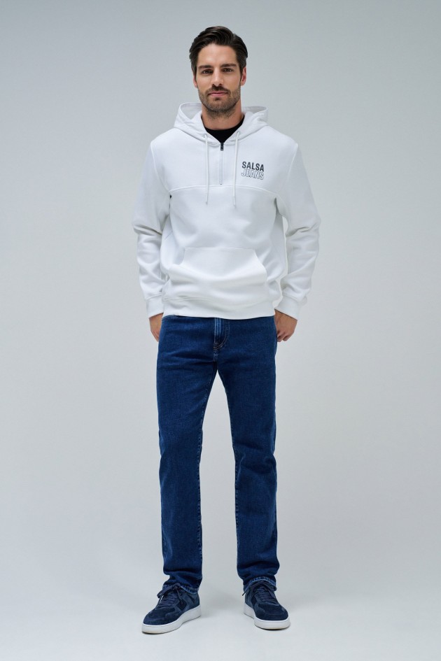 KAPUZENPULLOVER MIT REISSVERSCHLUSS