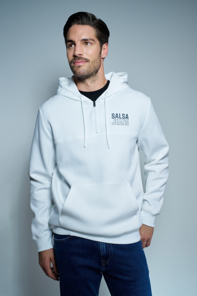 KAPUZENPULLOVER MIT REISSVERSCHLUSS