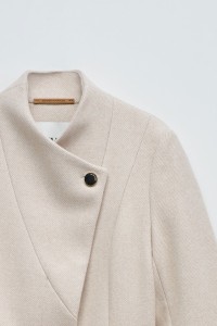 VESTE EN LAINE GRACE LONG AVEC CEINTURE