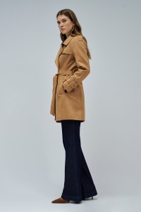 SUEDE TRENCH COAT