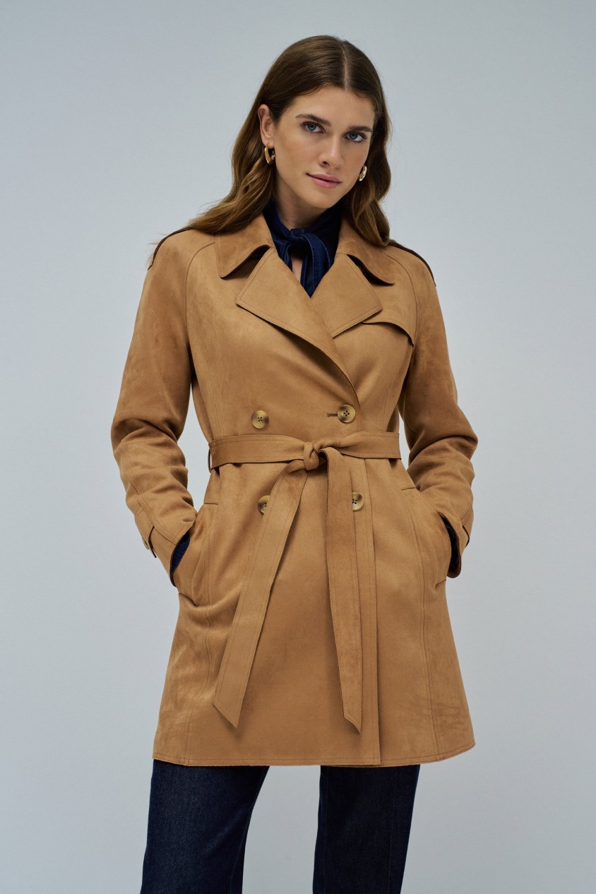 TRENCH COAT EN DAIM
