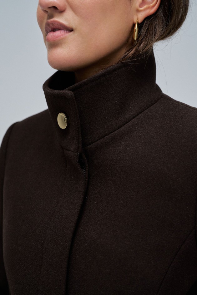 VESTE EN LAINE GRACE AVEC CEINTURE