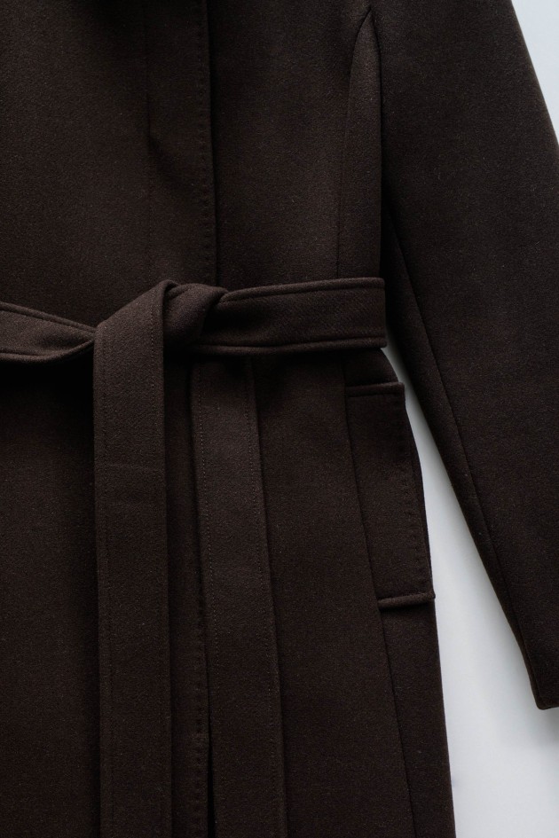 VESTE EN LAINE GRACE AVEC CEINTURE