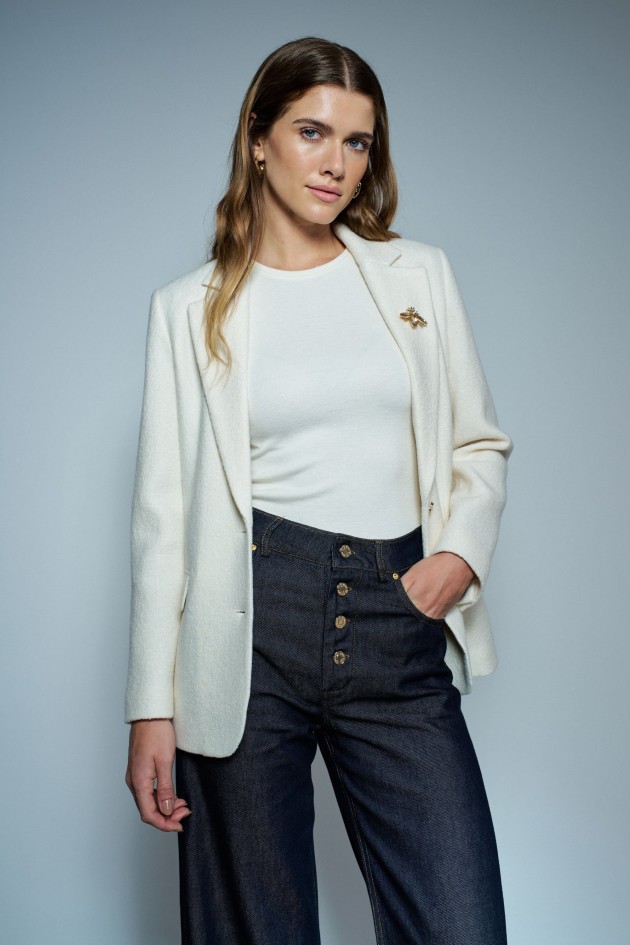 BLAZER TEXTURÉ EN LAINE