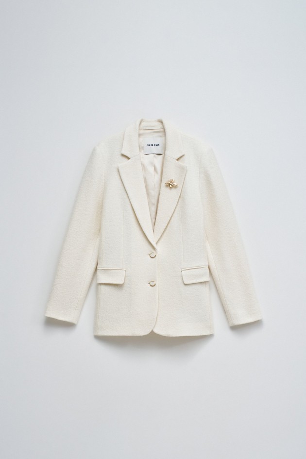 BLAZER TEXTURÉ EN LAINE