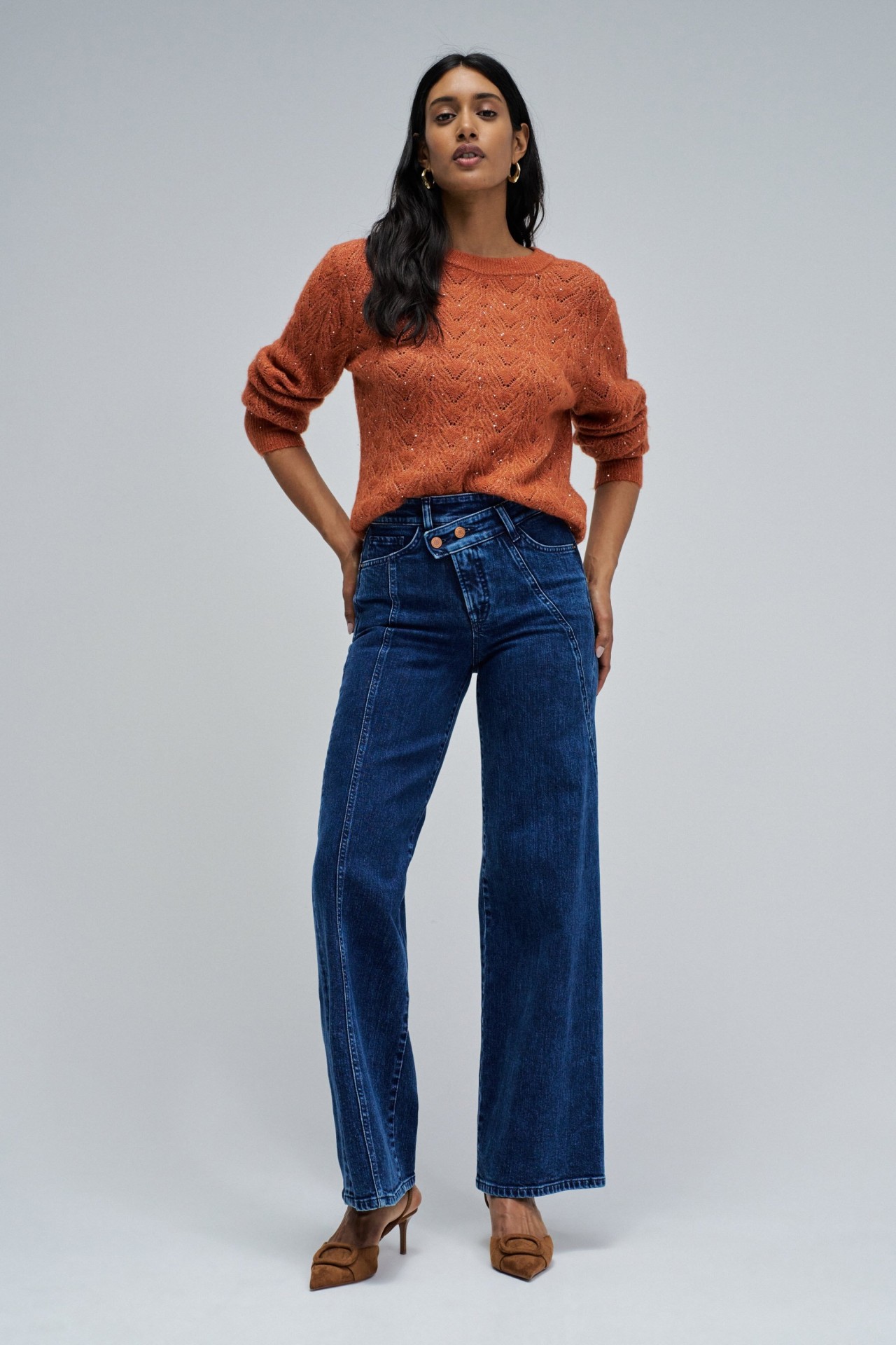 WOLLE UND MOHAIR-PULLOVER