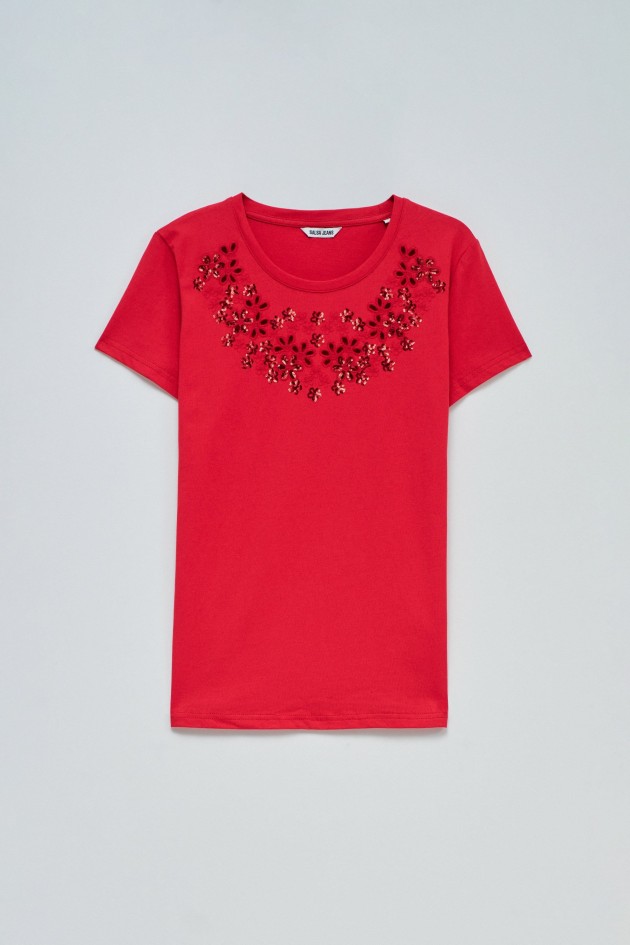T-SHIRT AVEC BRODERIE