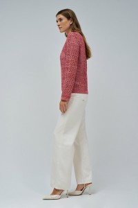 STRICKPULLOVER MIT GLANZ