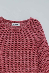 STRICKPULLOVER MIT GLANZ