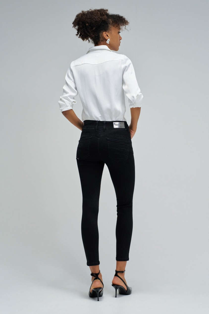 VAQUEROS SECRET PUSH IN CROPPED SKINNY