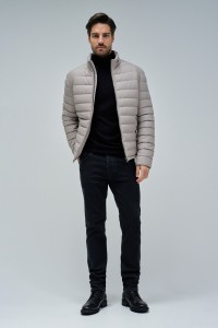 CHAQUETA ACOLCHADA EFECTO PIEL