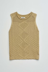 TOP IN GOLDEN MESH