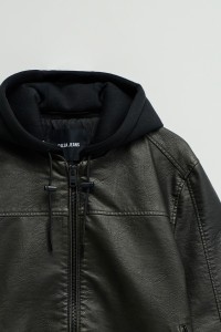 ABRIGO BOMBER EFECTO PELE ABRIGO BOMBER EFECTO PELE