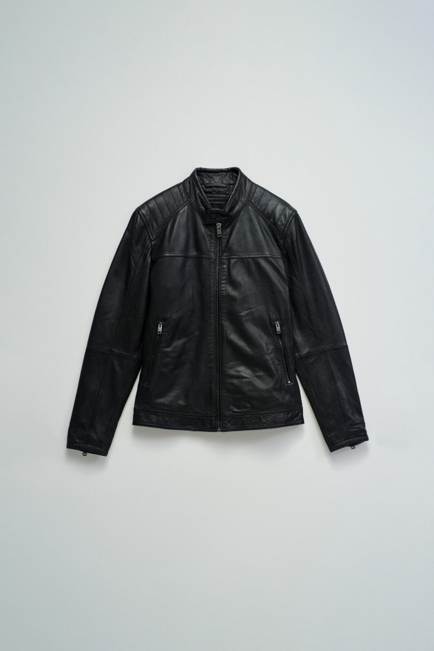 LETHER BIKER JACKET